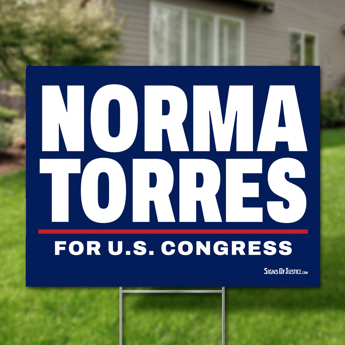 Norma Torres 24"x18" yard sign