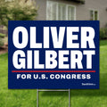 Oliver Gilbert 16"x12" yard sign