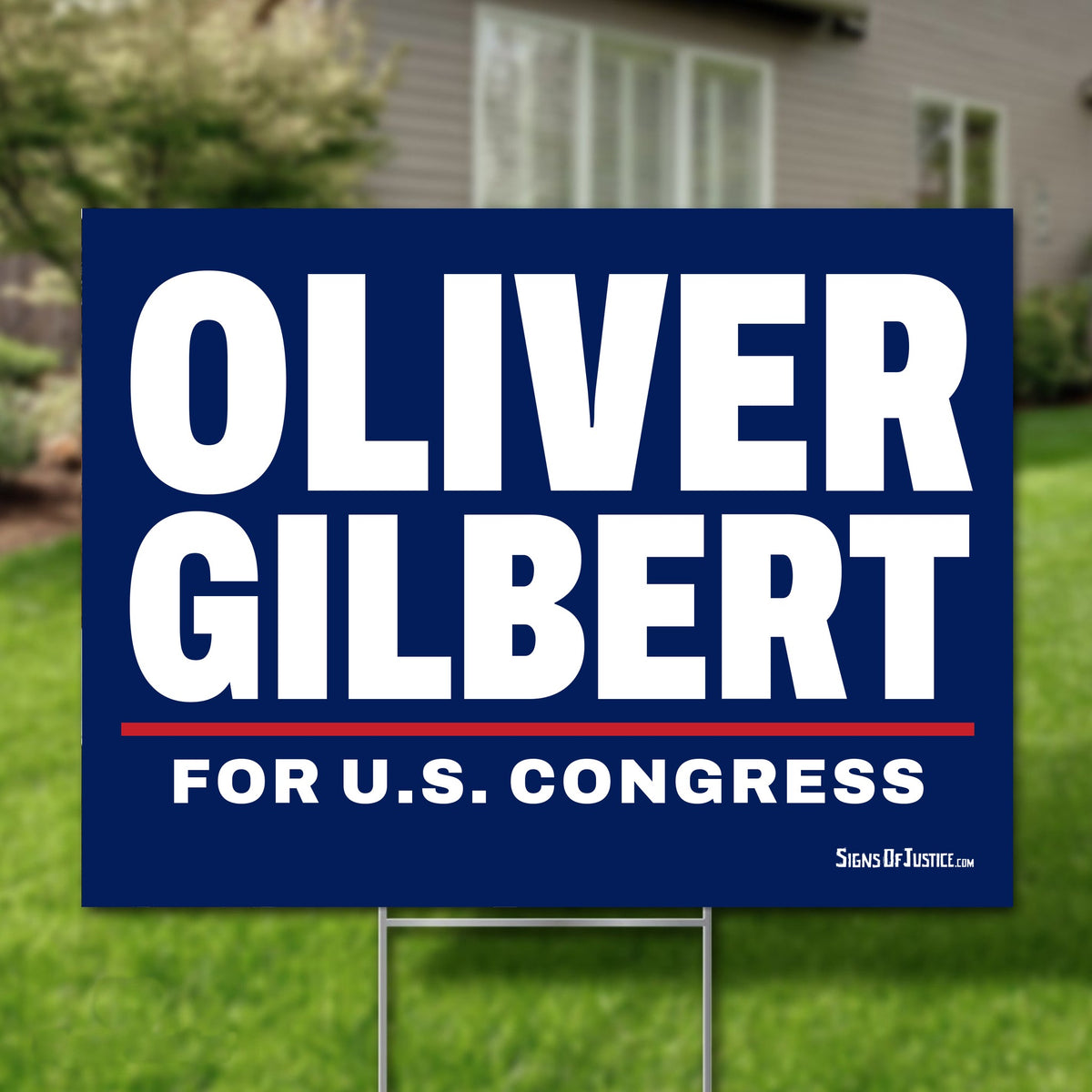 Oliver Gilbert 16"x12" yard sign