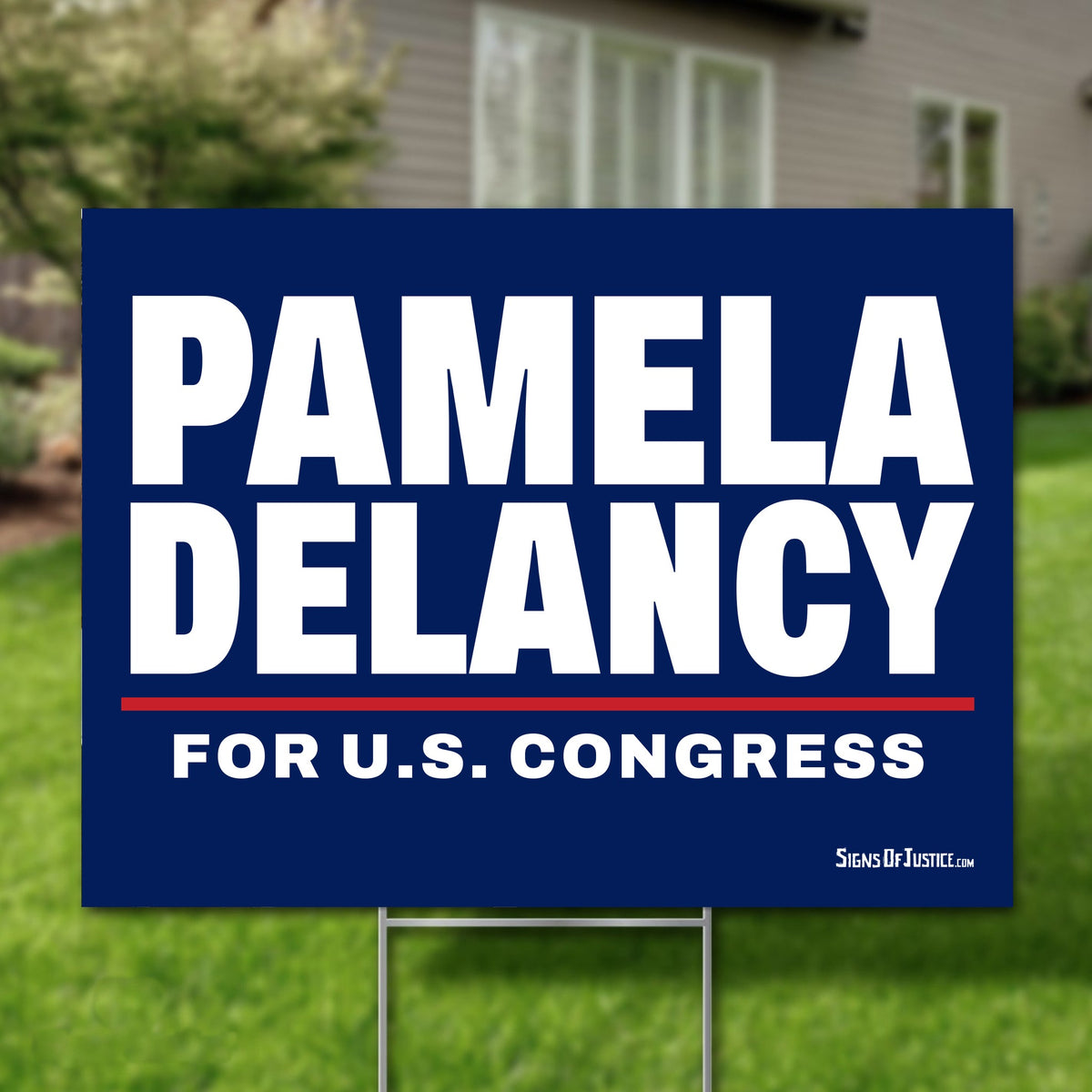 Pamela DeLancy 24"x18" yard sign