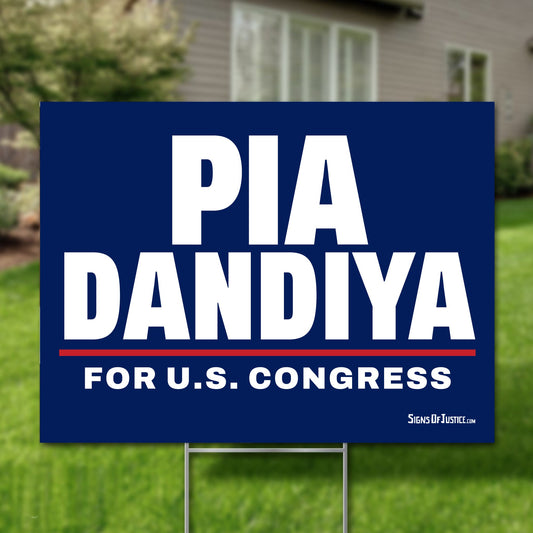 Pia Dandiya 16"x12" yard sign
