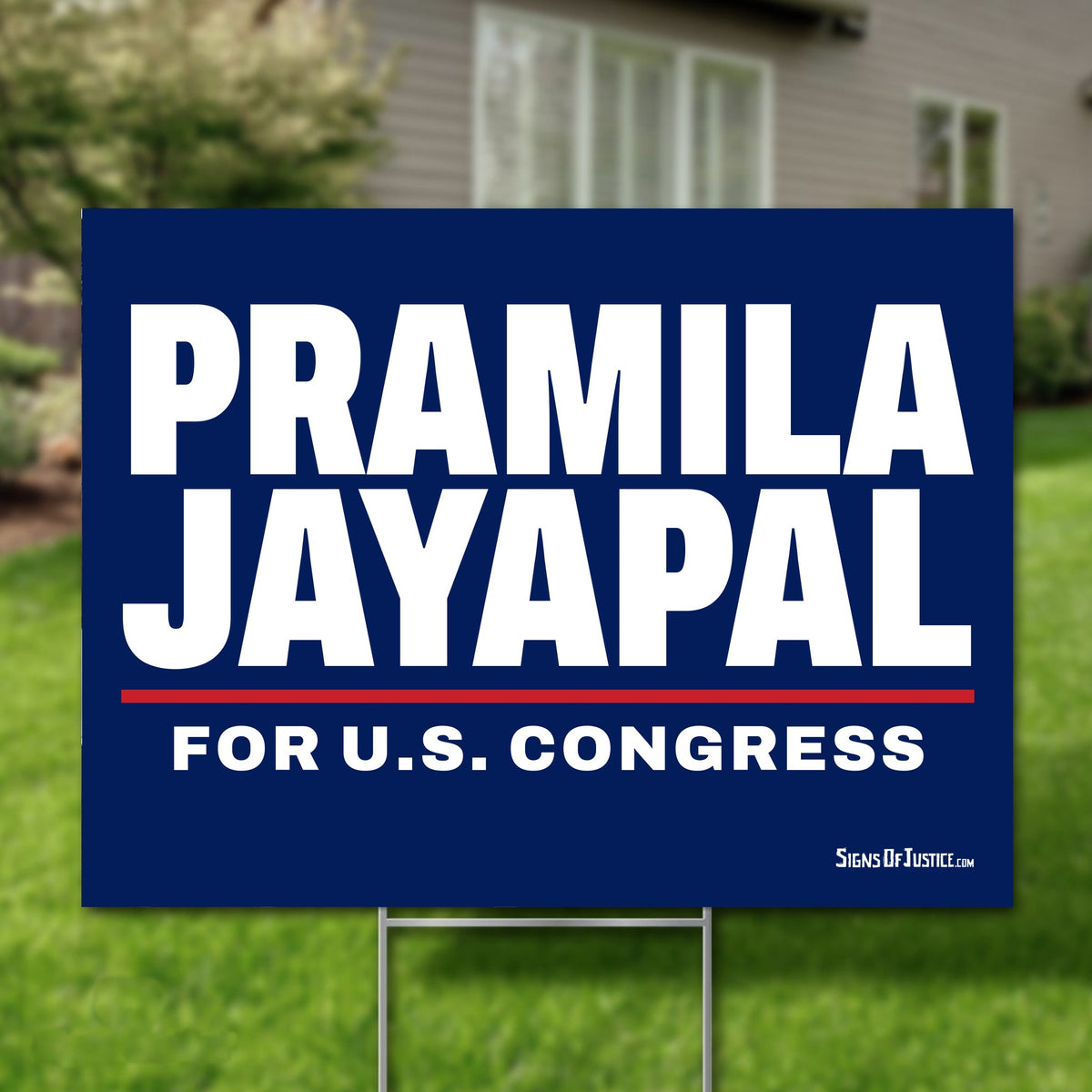 Pramila Jayapal 24"x18" yard sign