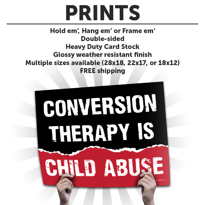 Conversion Therapy Cardstock Print