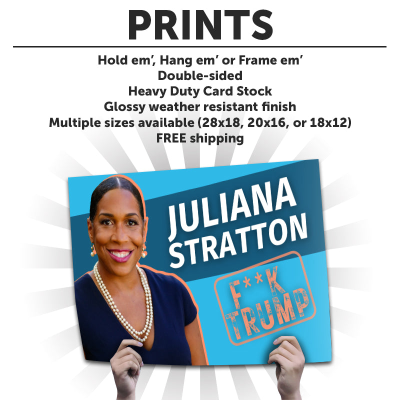 "Julliana For Senate" Cardstock Print