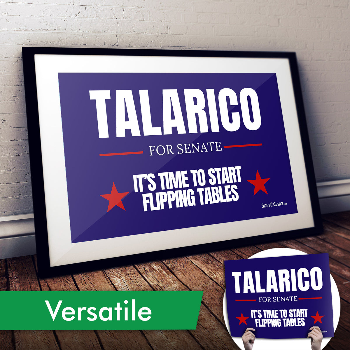 "Talarico for Senate" Art Print or Protest Sign Pack