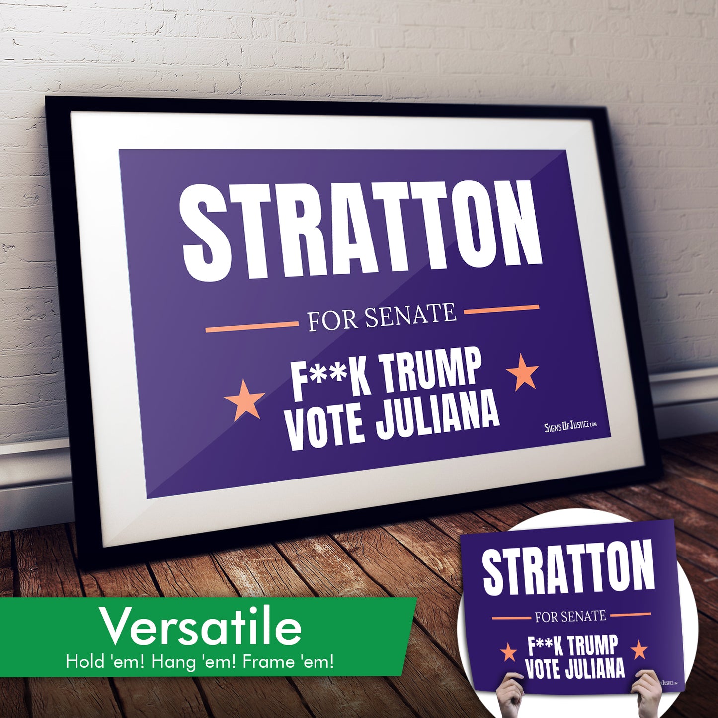 "Stratton For Senate" Cardstock Print
