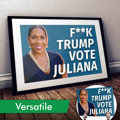 "Vote Juliana Stratton" Cardstock Print