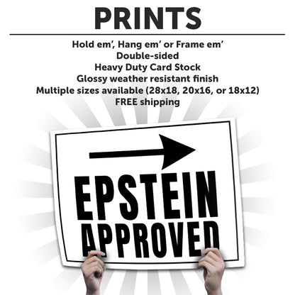 "Epstein Approved" Cardstock Print