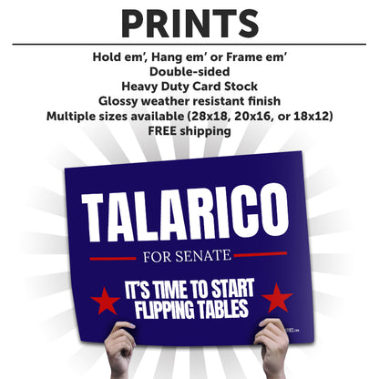 "Talarico for Senate" Cardstock Print