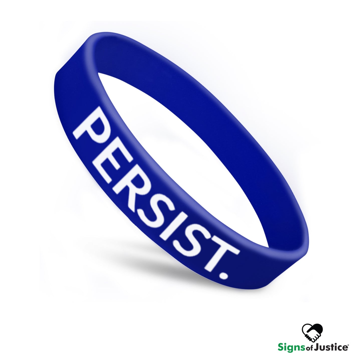Signs of Justice Persist Silicone Bracelet (50% of profits donated)