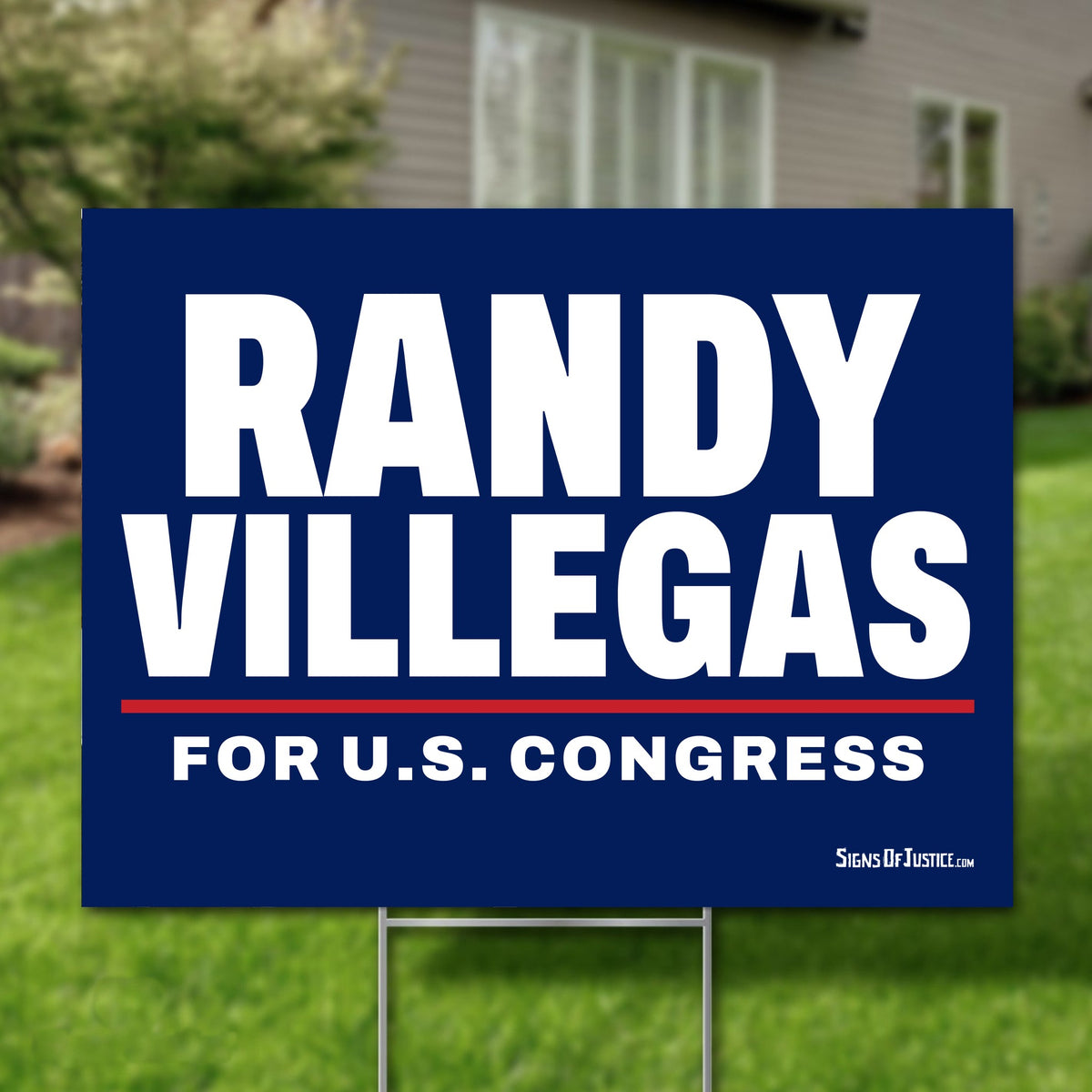 Randy Villegas 24"x18" yard sign