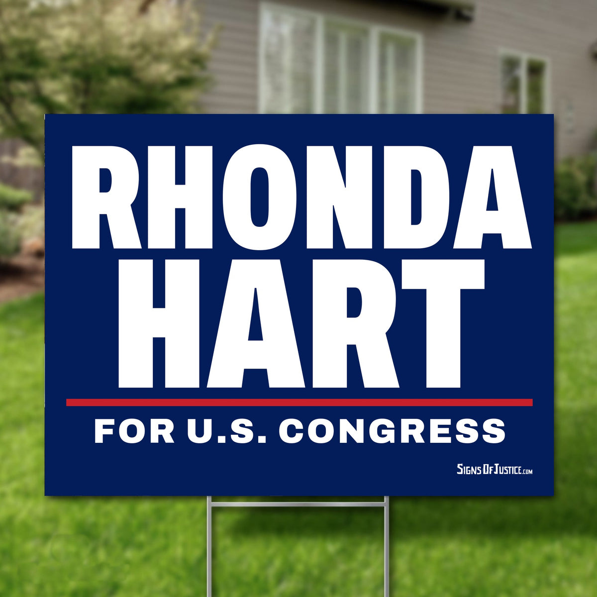 Rhonda Hart 24"x18" yard sign