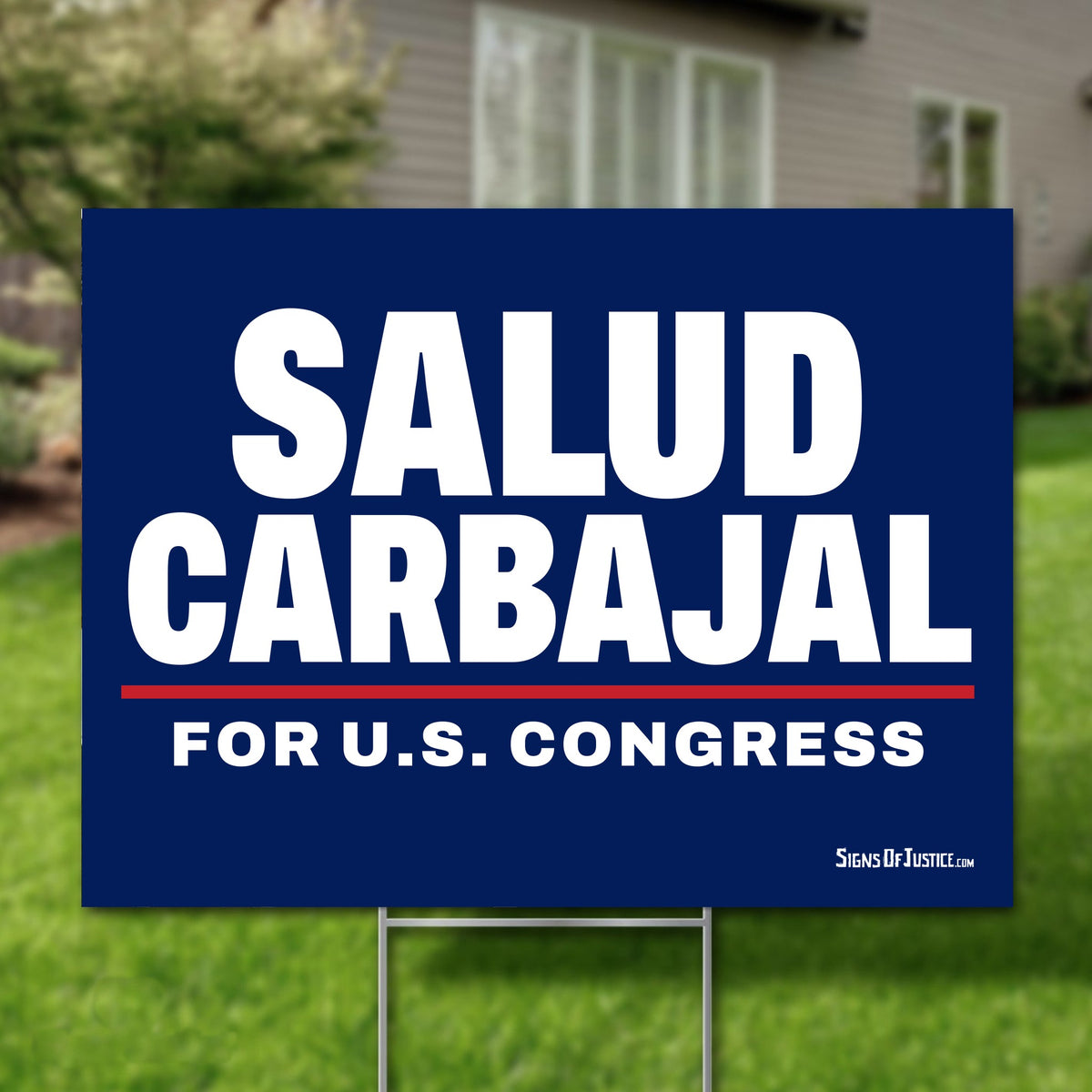 Salud Carbajal 24"x18" yard sign