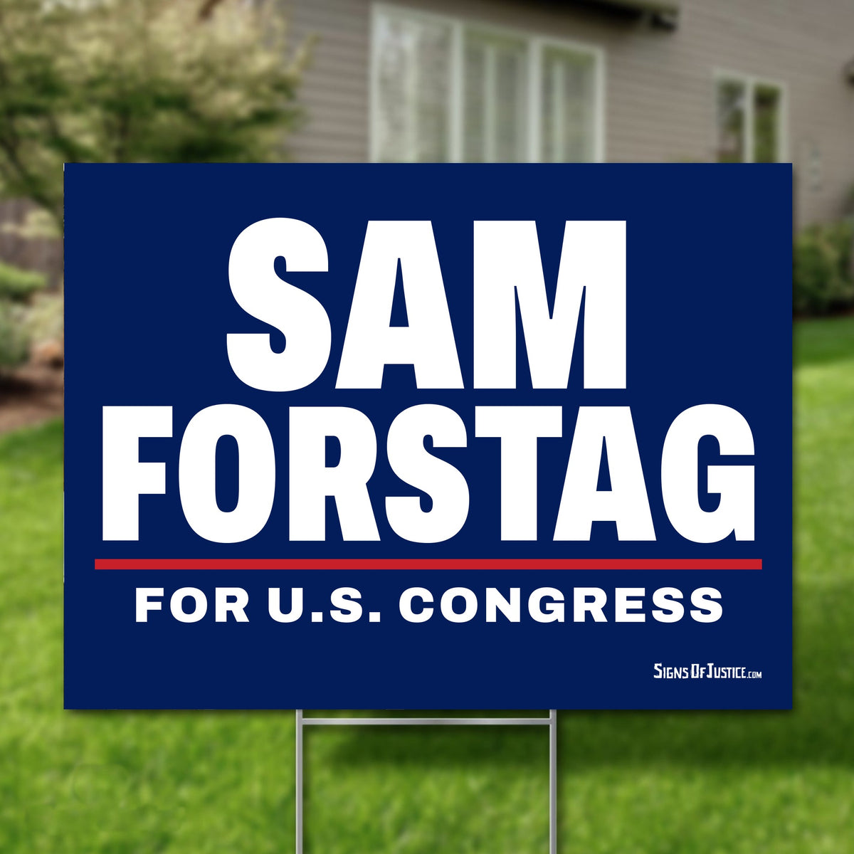 Sam Forstag 24"x18" yard sign