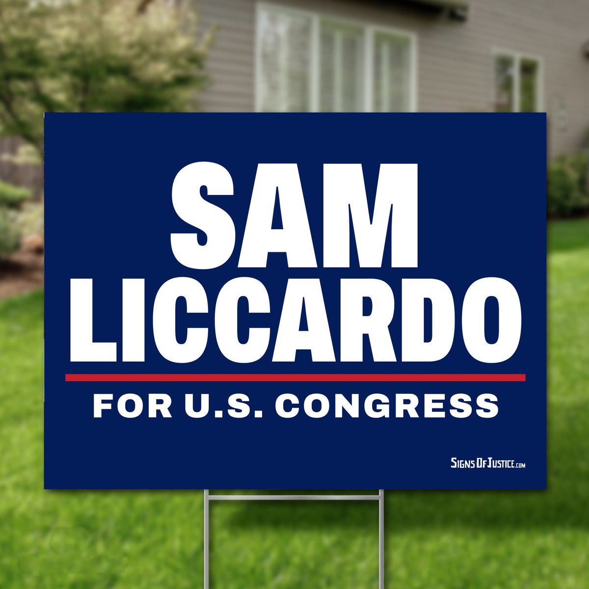 Sam Liccardo 24"x18" yard sign