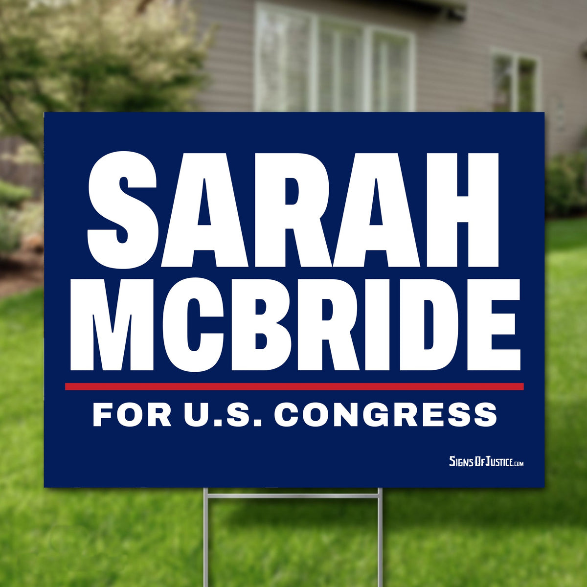 Sarah McBride 24"x18" yard sign