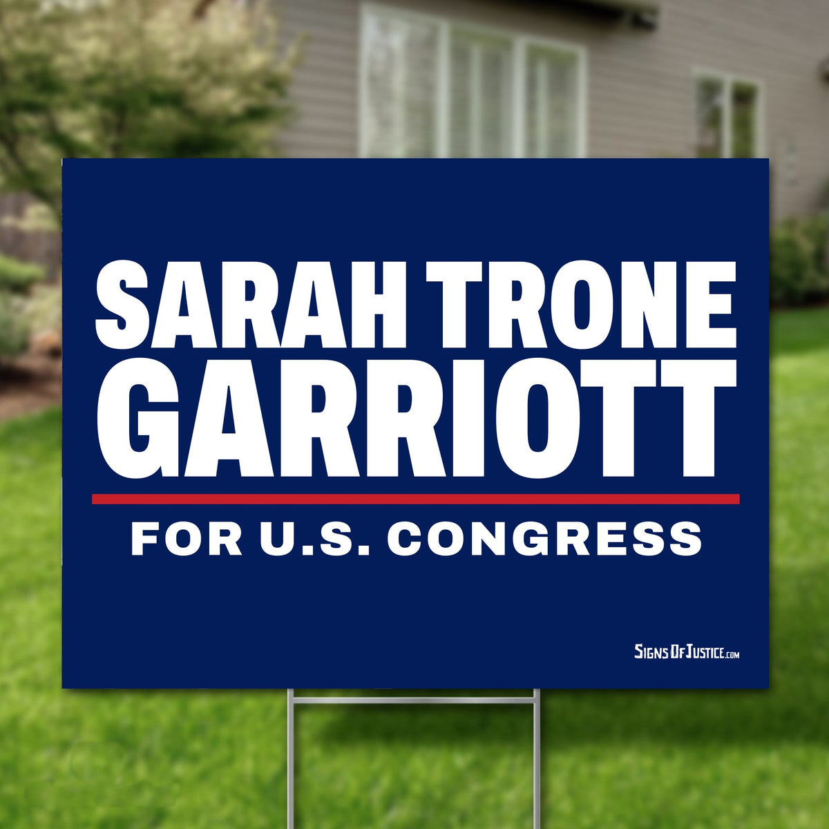 Sarah Trone Garriott 24"x18" yard sign