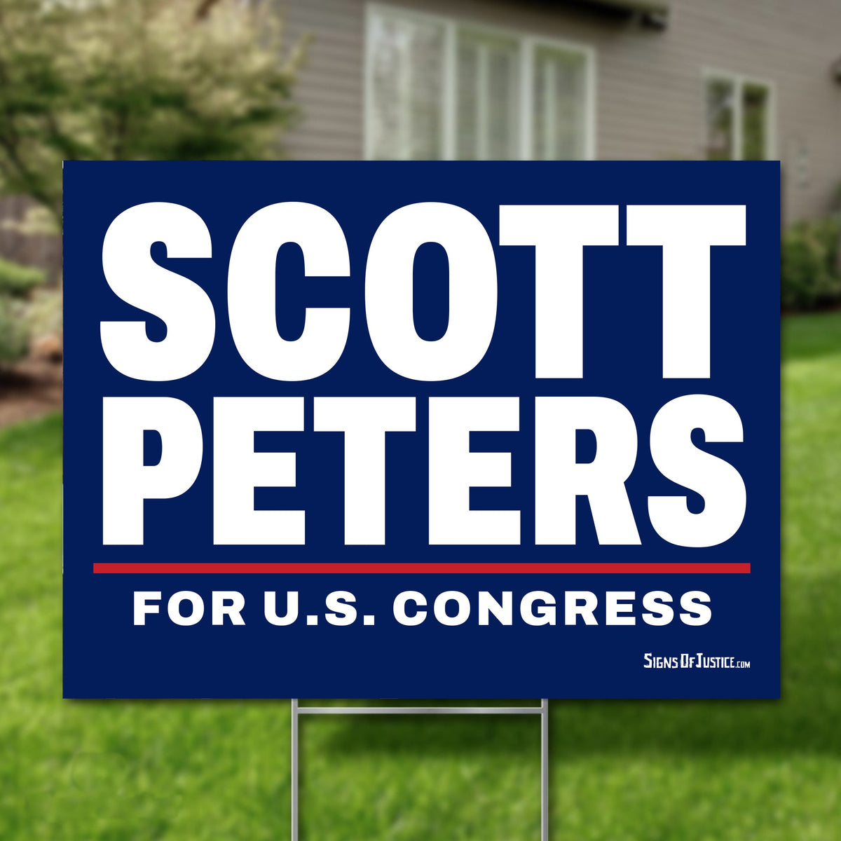 Scott Peters 24"x18" yard sign