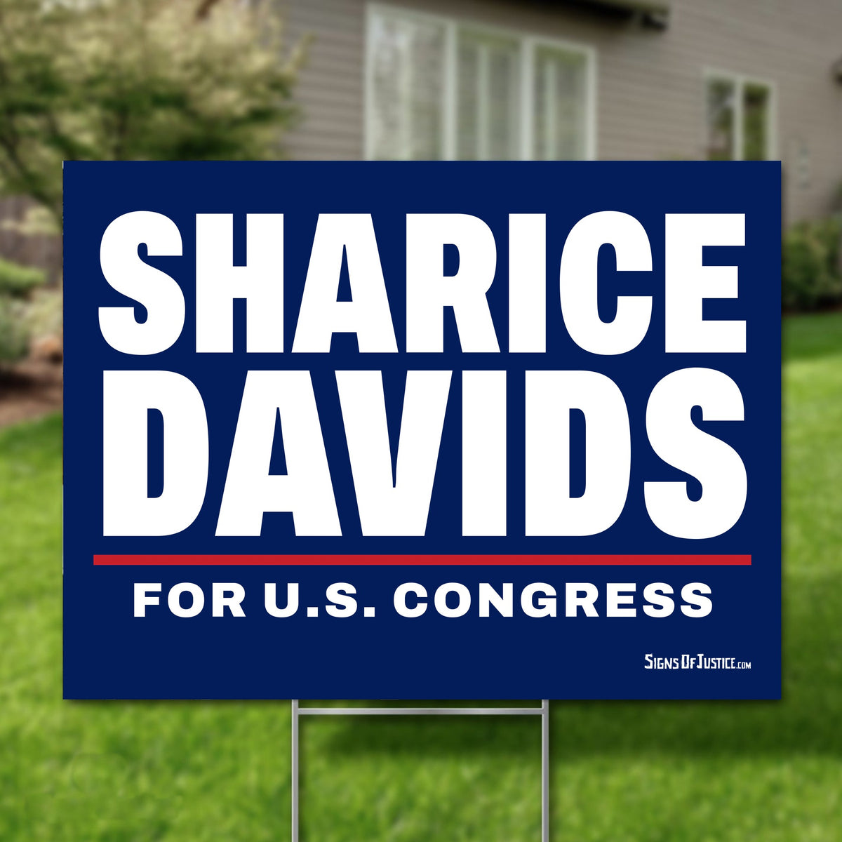 Sharice Davids 24"x18" yard sign