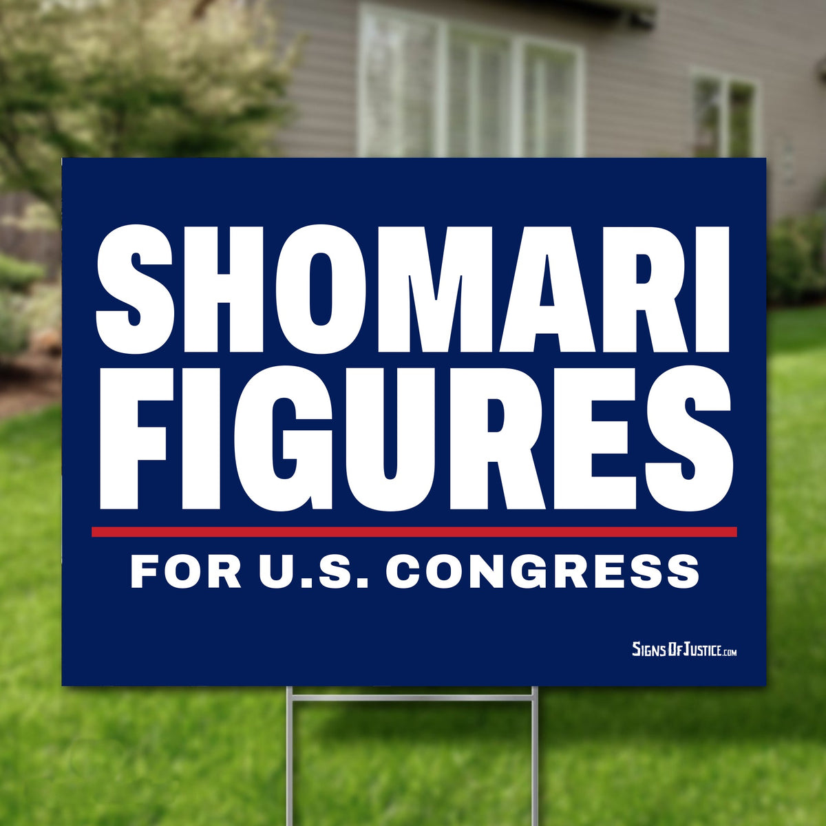 Shomari Figures 24"x18" yard sign