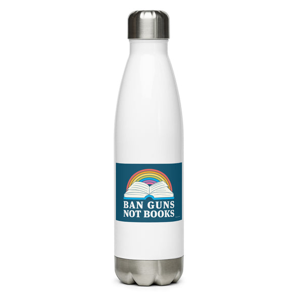 Ban Guns Not Books Water Bottle