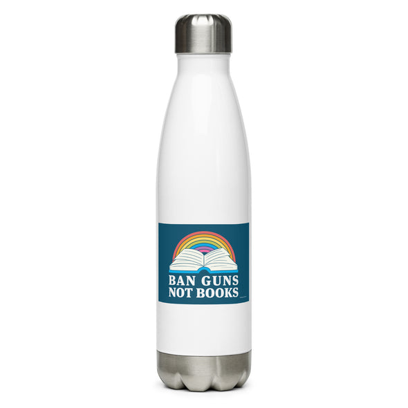 Ban Guns Not Books Water Bottle