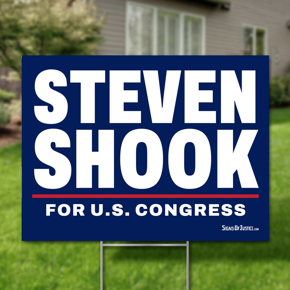Steven Shook 24"x18" yard sign
