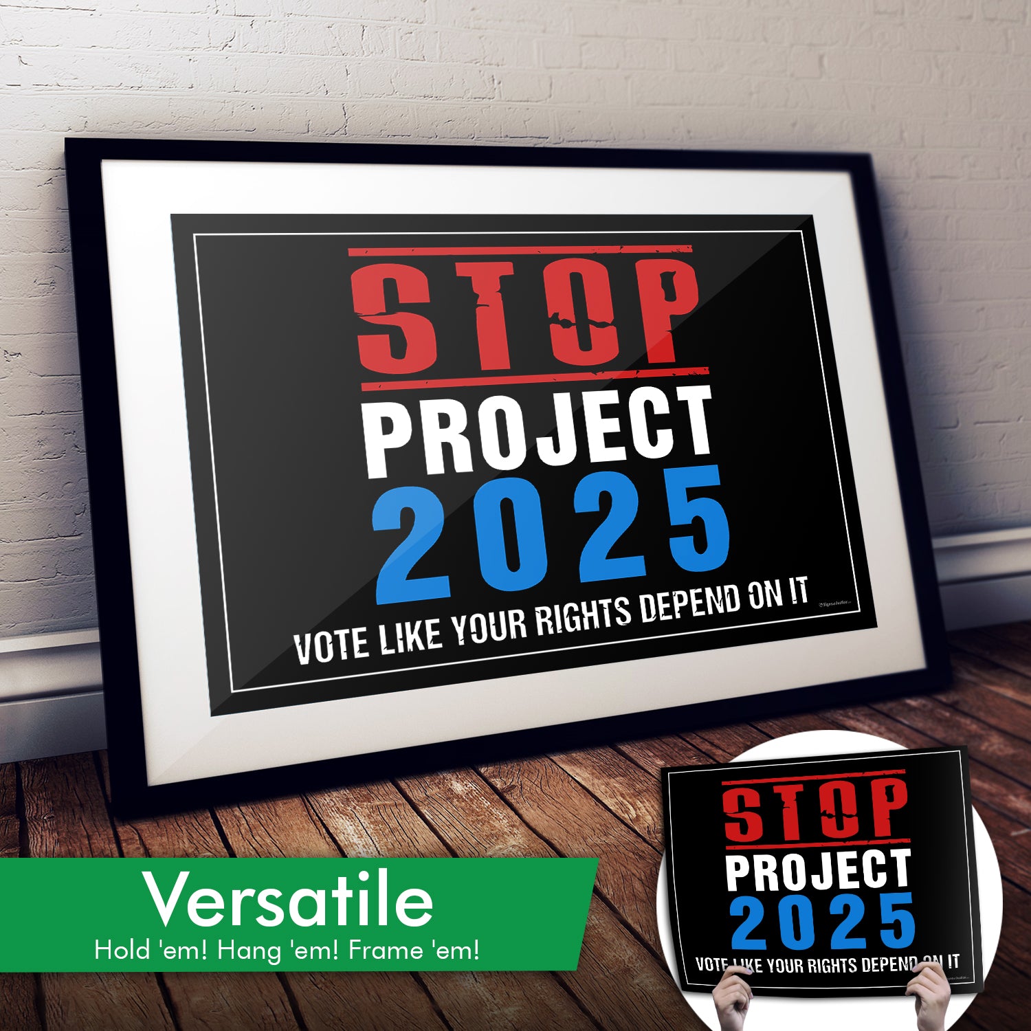 STOP Project 2025 Signs Of Justice