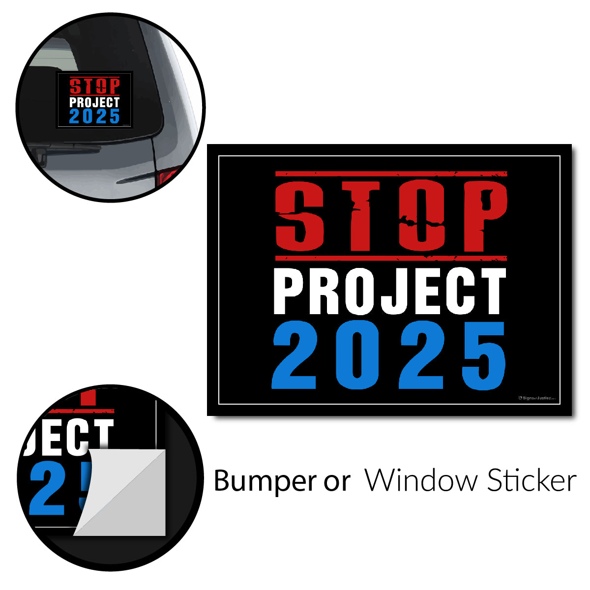 "STOP Project 2025" Bumper Sticker