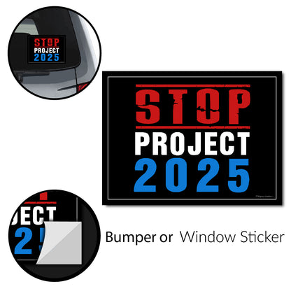 "STOP Project 2025" Bumper Sticker