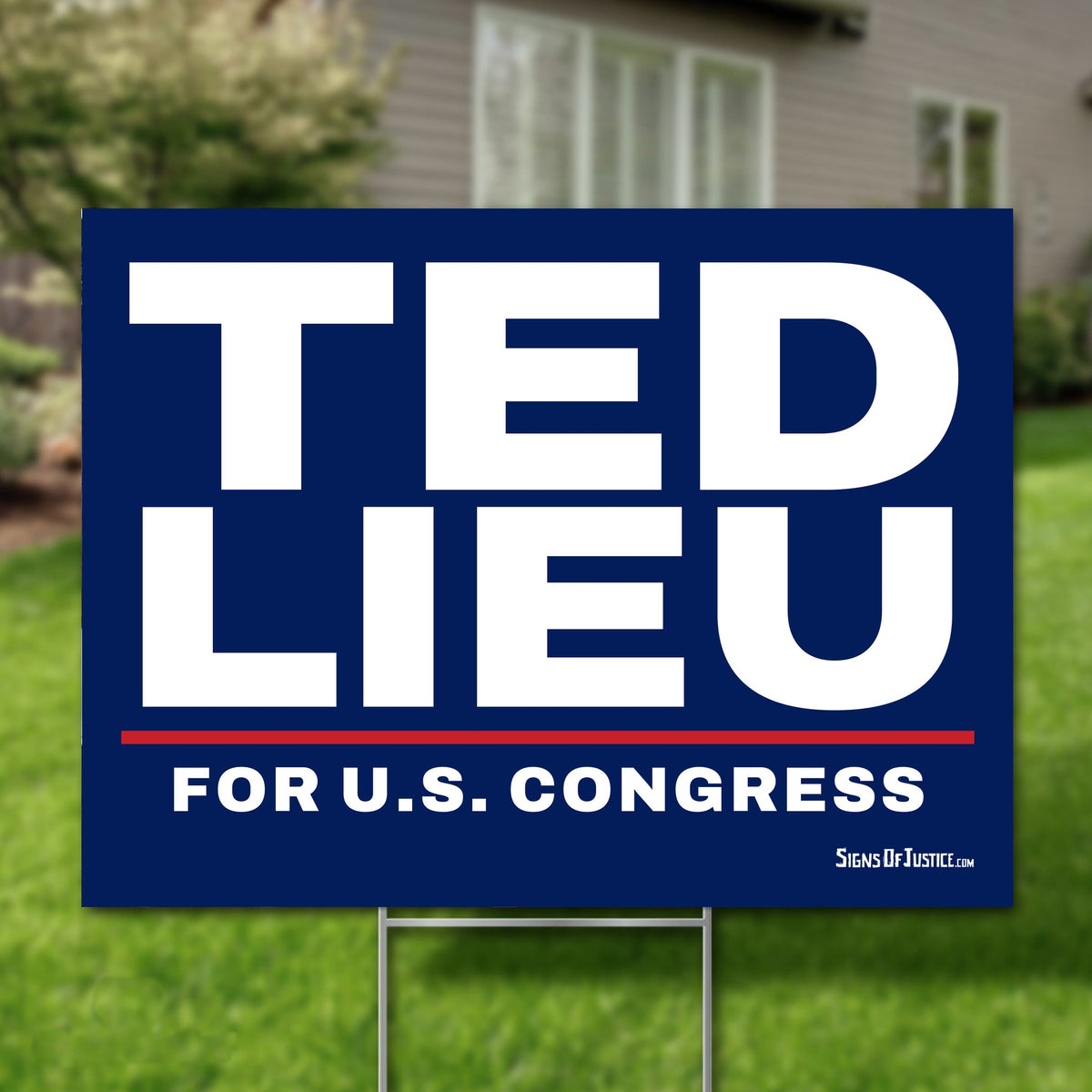 Ted Lieu 24"x18" yard sign