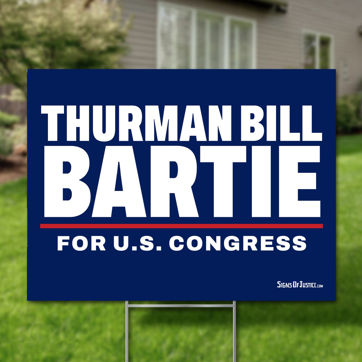 Thurman Bill Bartie 24"x18" yard sign