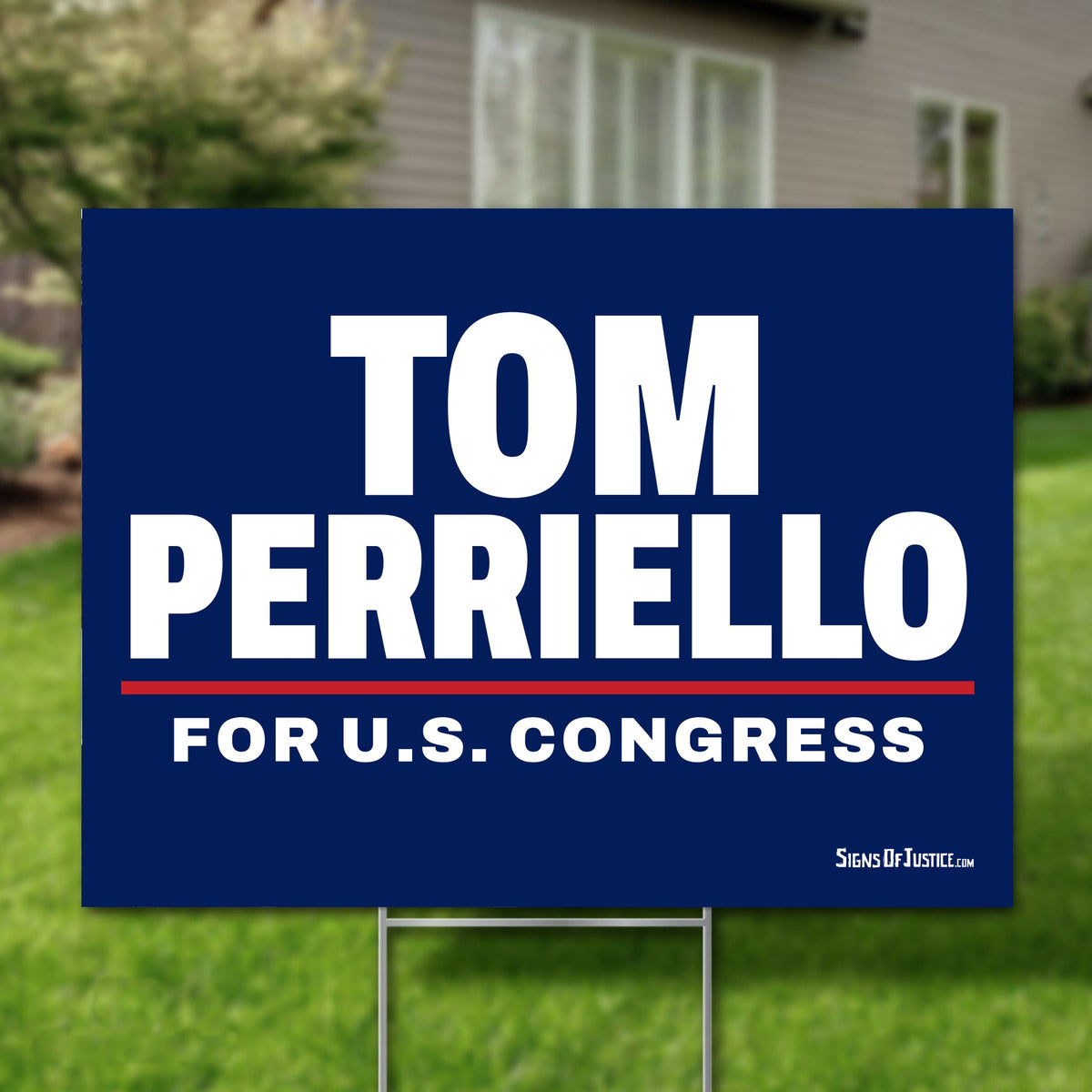 Tom Perriello 24"x18" yard sign