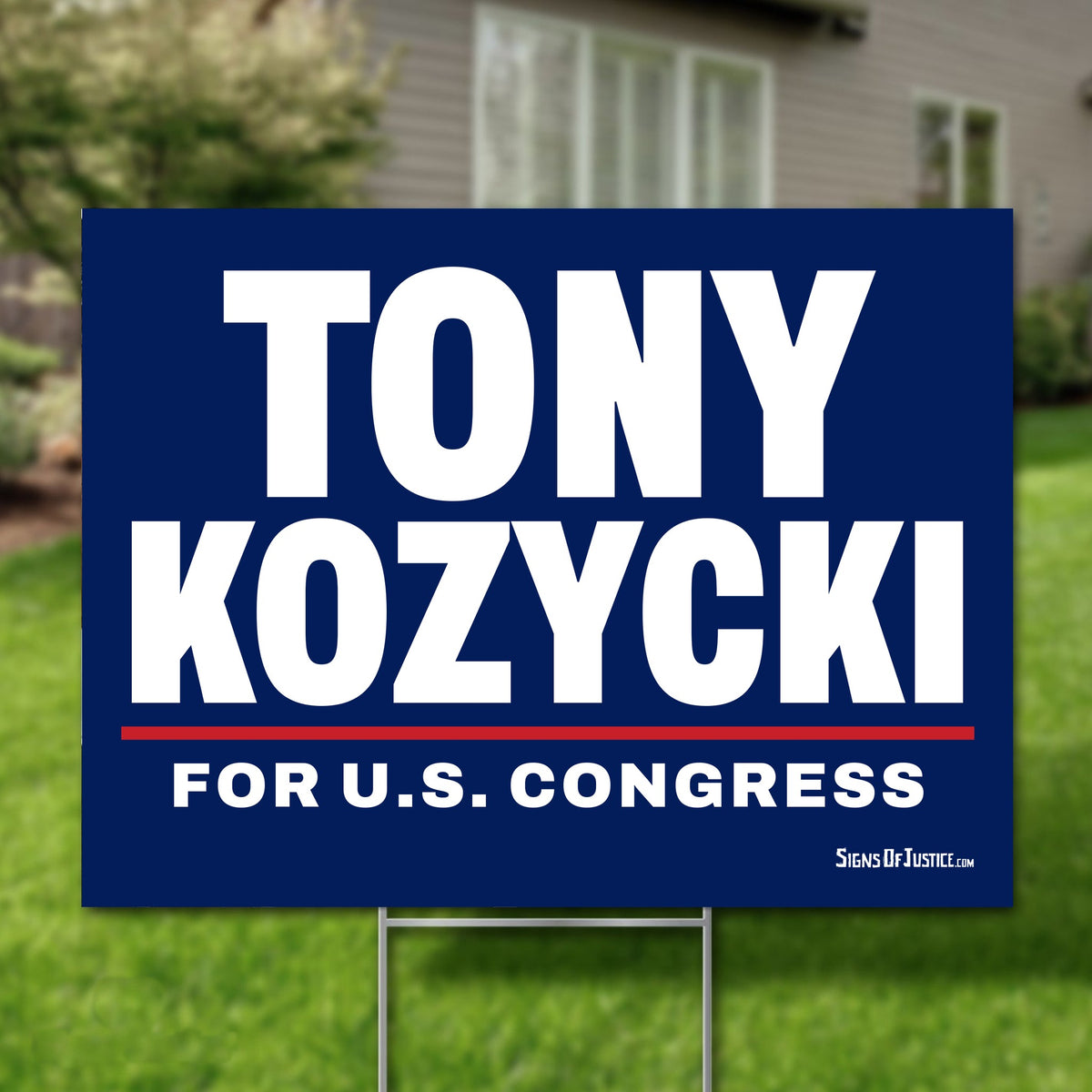 Tony Kozycki 24"x18" yard sign
