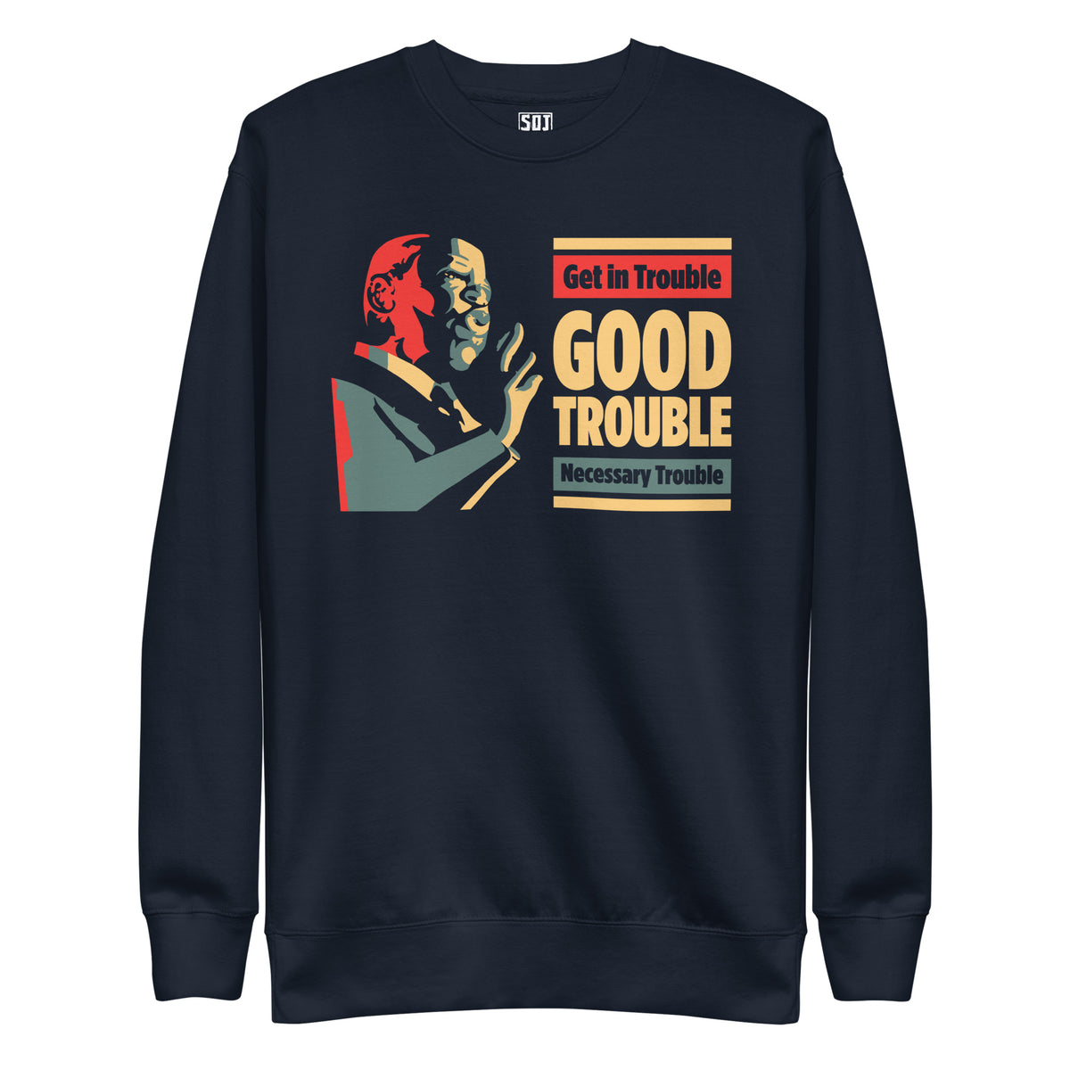 "John Lewis: Good Trouble" Unisex Crewneck Sweatshirt
