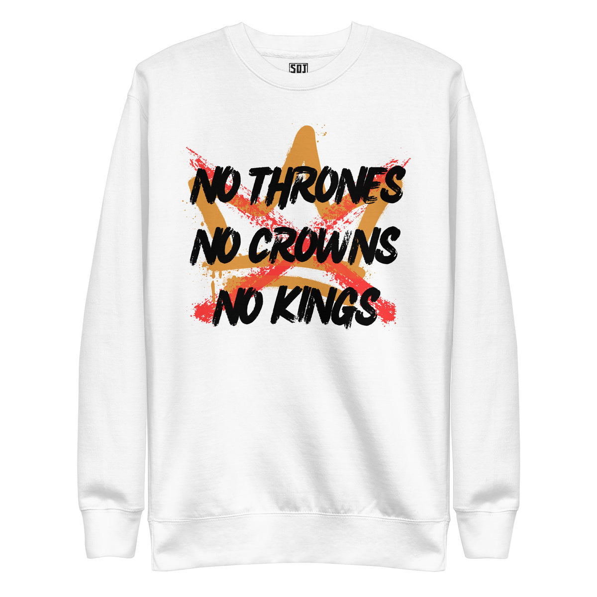 "No Crowns - No Kings" Unisex Crewneck Sweatshirt