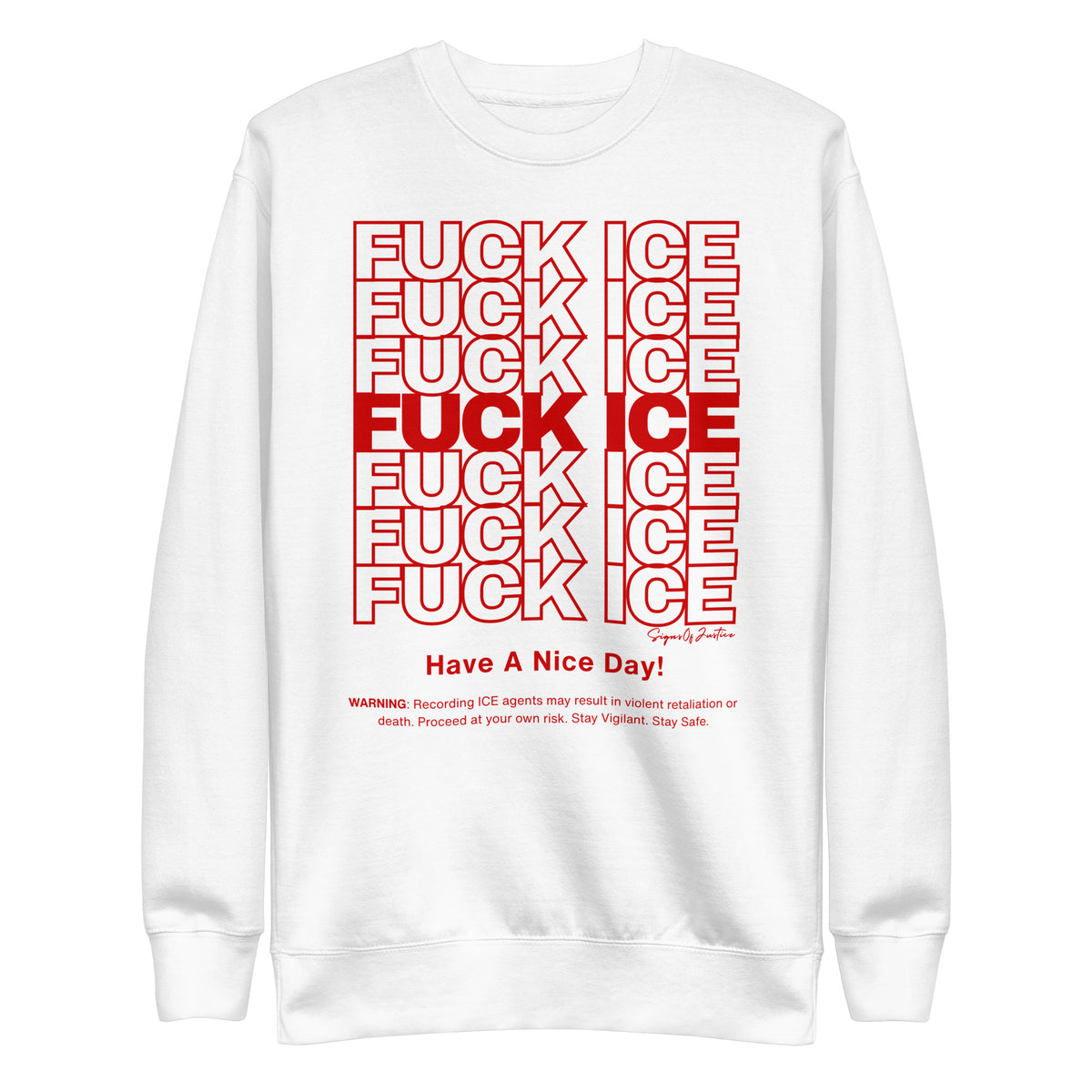 "F*CK ICE" Unisex Crewneck Sweatshirt