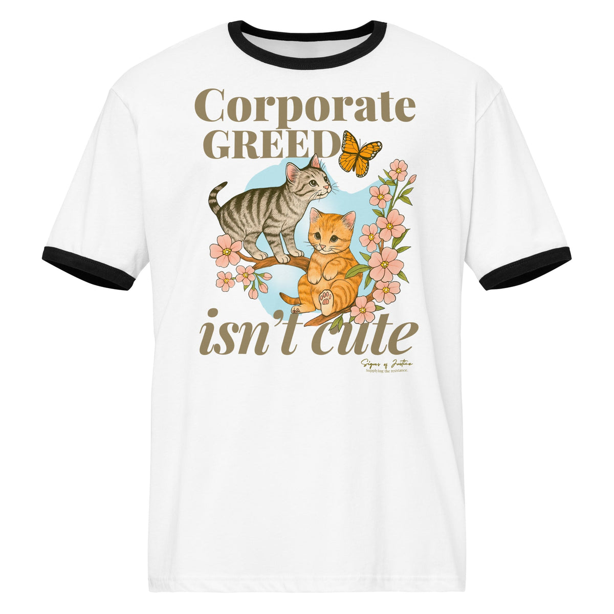"Corporate Greed" T-Shirt (Front Only)