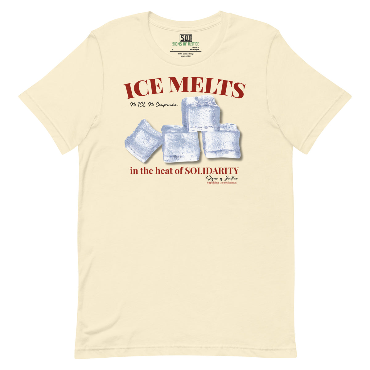 "No ICE" T-Shirt (Front Only)