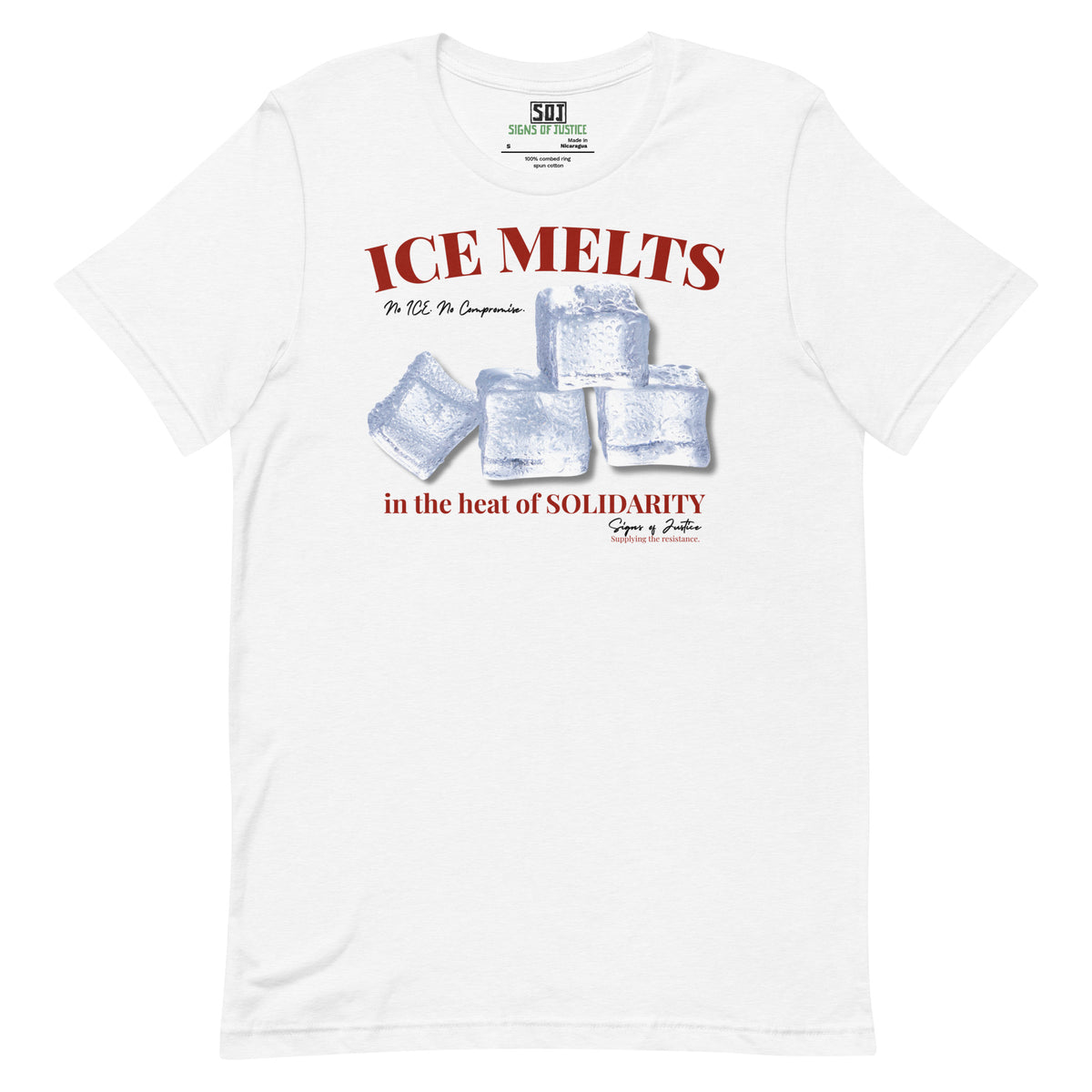 "No ICE" T-Shirt (Front Only)