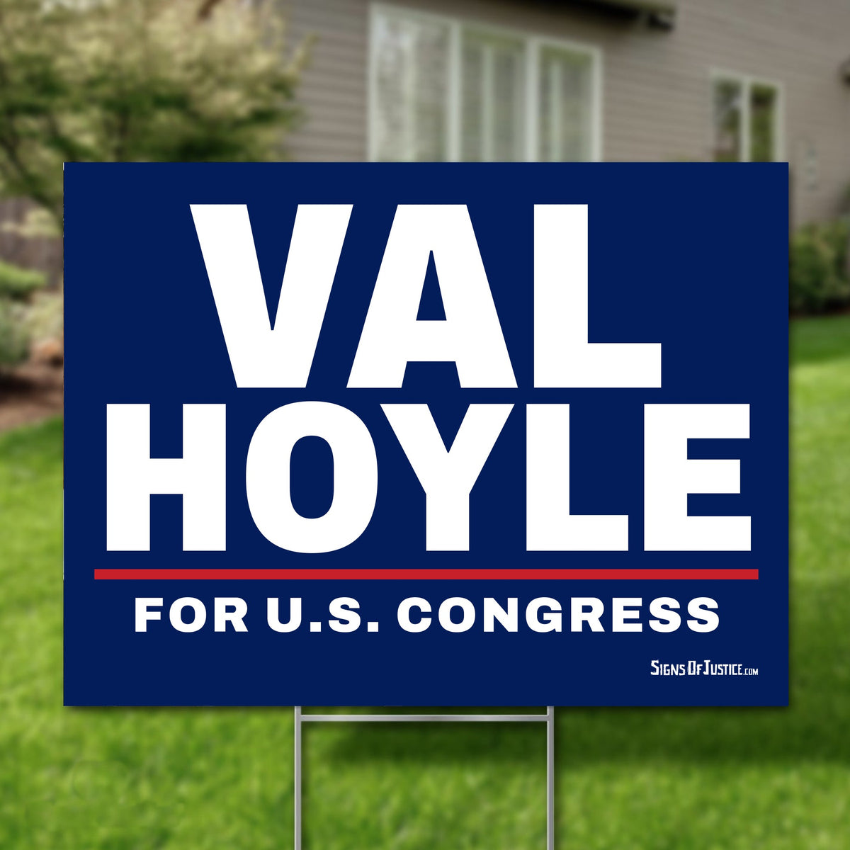 Val Hoyle 24"x18" yard sign