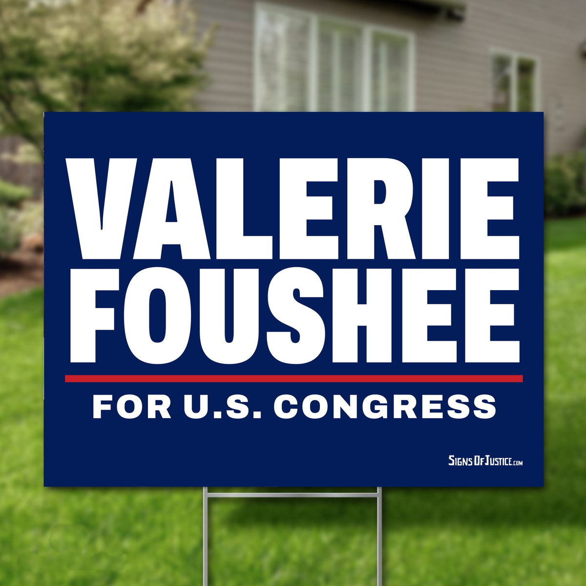 Valerie Foushee 24"x18" yard sign