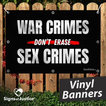 "War Crimes" Vinyl Banner