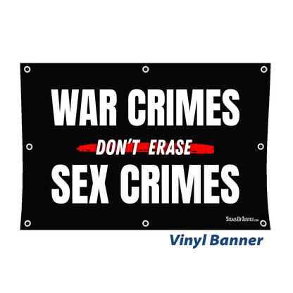 "War Crimes" Vinyl Banner
