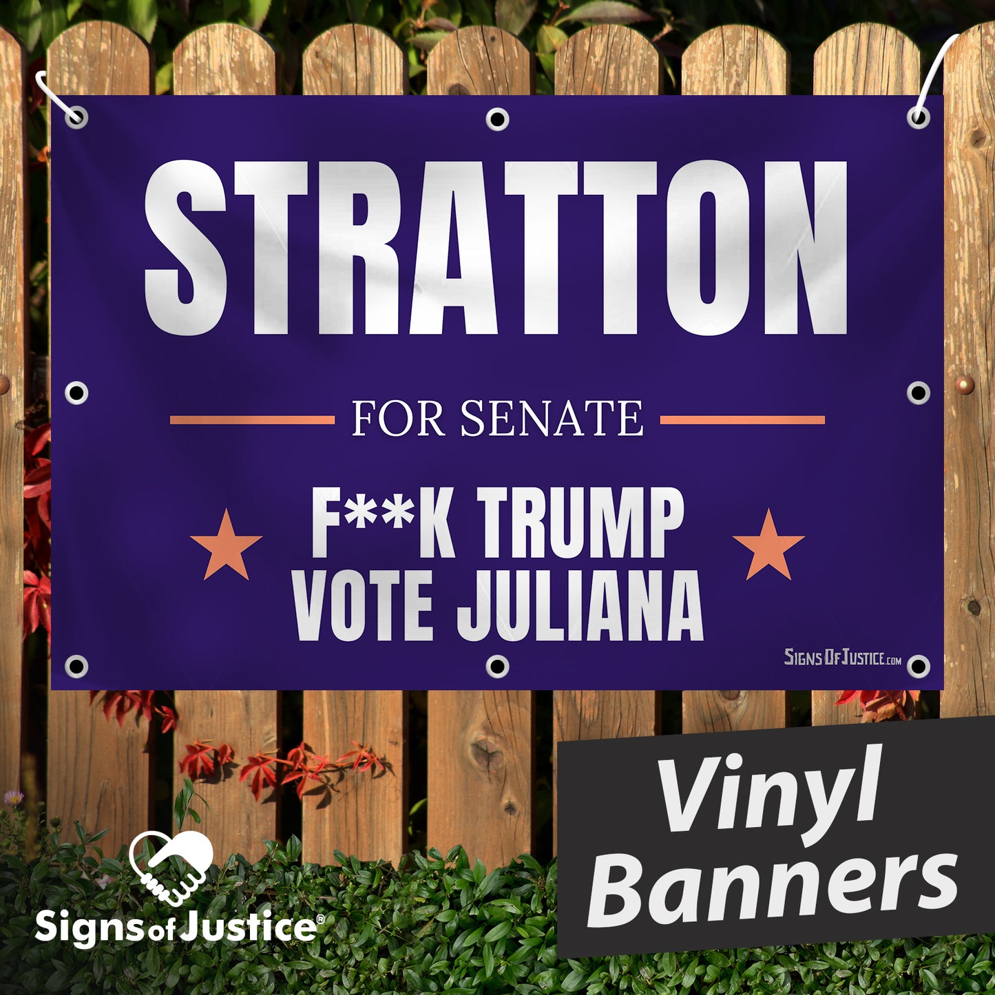 "Stratton For Senate" Vinyl Banner