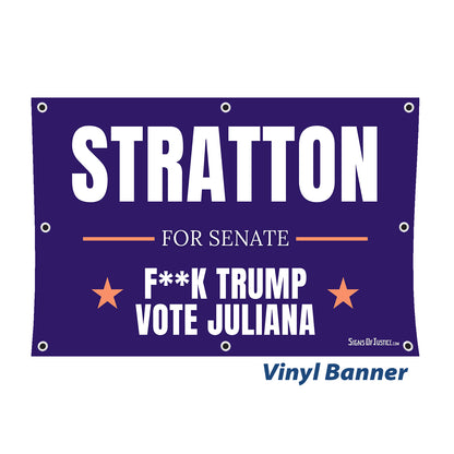 "Stratton For Senate" Vinyl Banner