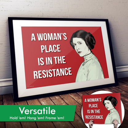 Princess Leia Cardstock Print