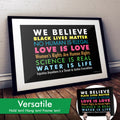 "We Believe" Art Print or Protest Sign Pack