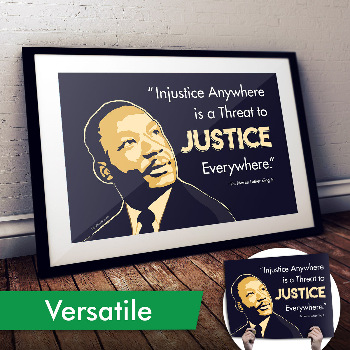 "MLK Justice" Art Print or Protest Sign Pack