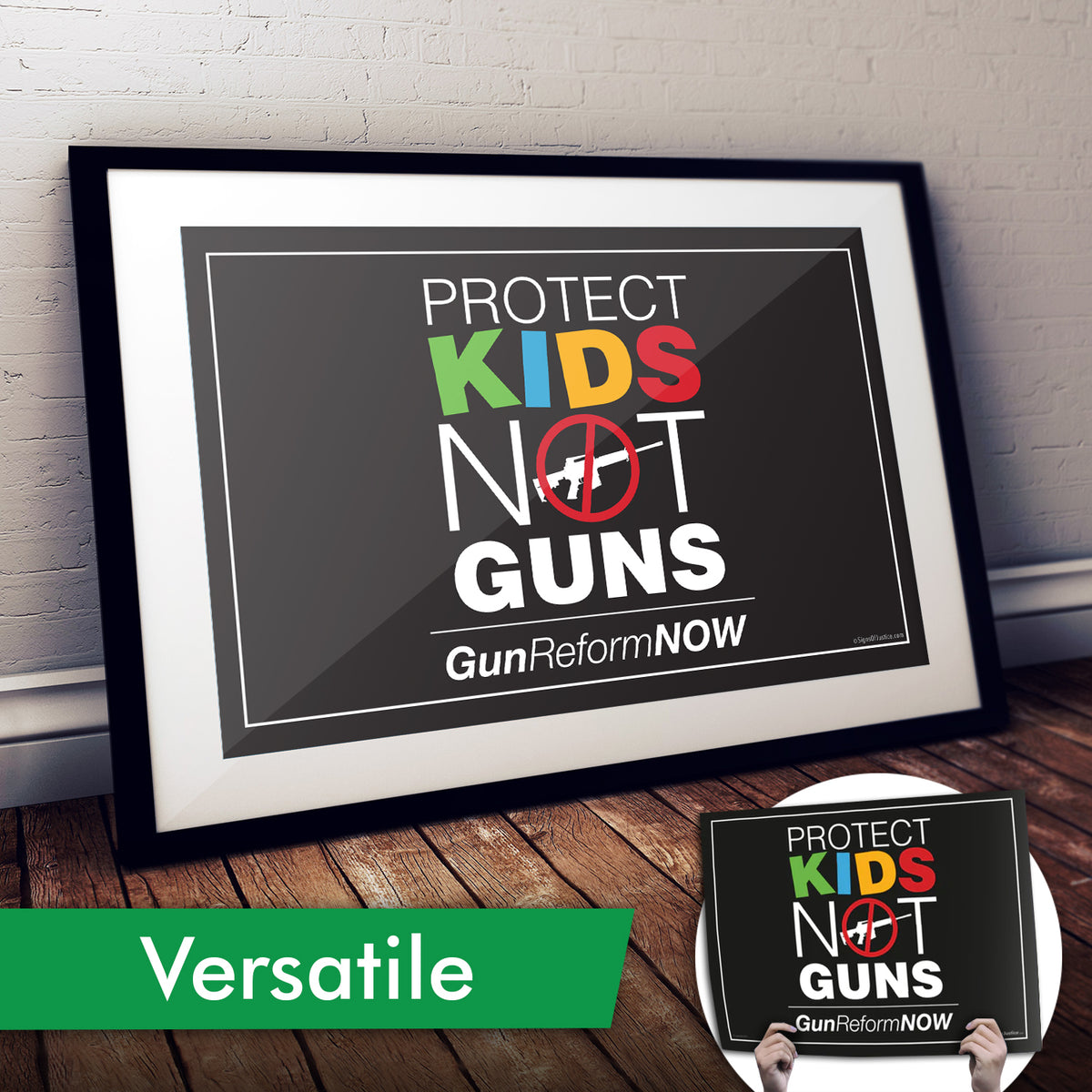 "Protect Kids Not Guns" Art Print or Protest Sign Pack